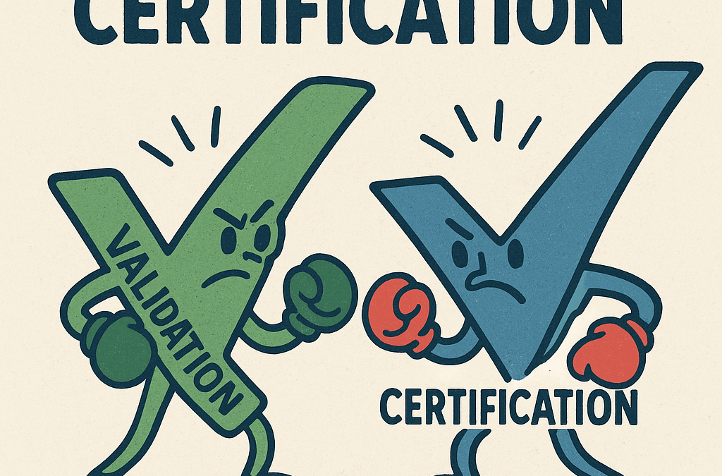 What’s the Difference Between Validation and Certification?